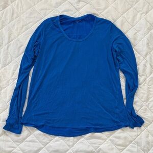 Athleta Vibrant Blue Long Sleeve Top